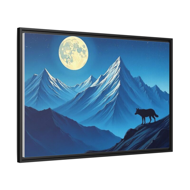 Canvas Wall Art: Moonlit Mountain Landscape - Image 35
