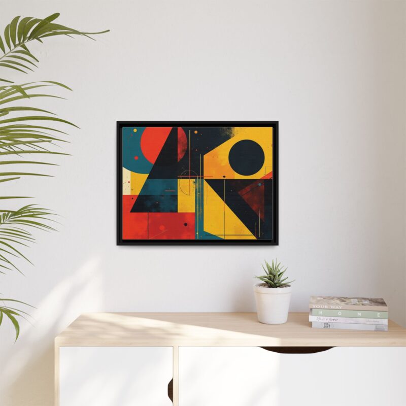 Matte Canvas, Framed Dynamic Geometry a striking abstract artwork - Image 24