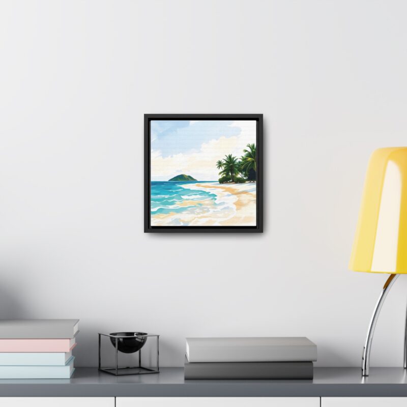 Canvas Wraps, Tropical Beach with Turquoise Waters - Image 4
