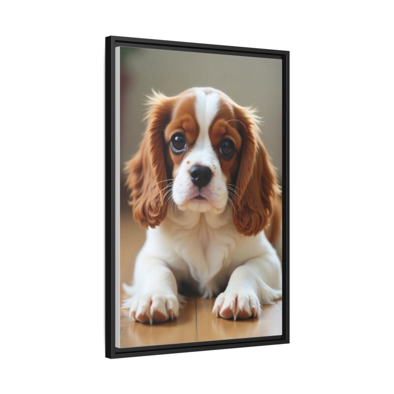 A beautifully detailed canvas print of a Cavalier King Charles Spaniel" - Image 27