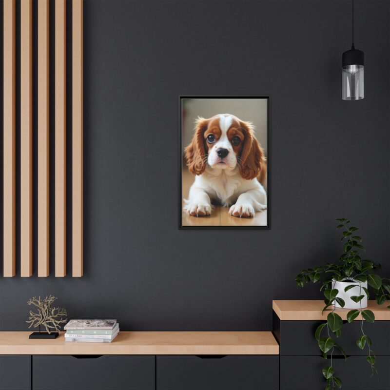 A beautifully detailed canvas print of a Cavalier King Charles Spaniel" - Image 25