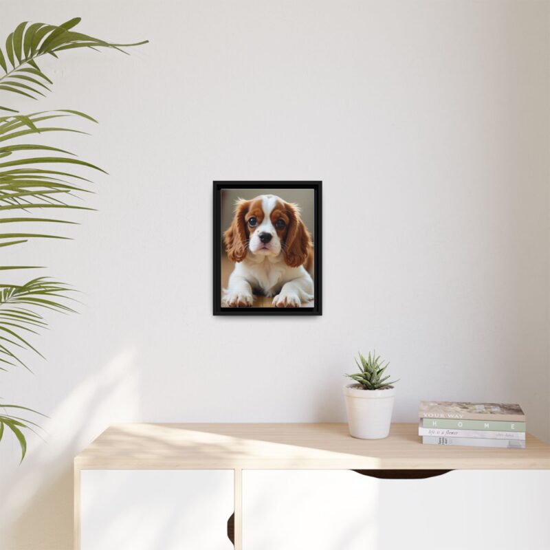 A beautifully detailed canvas print of a Cavalier King Charles Spaniel" - Image 12