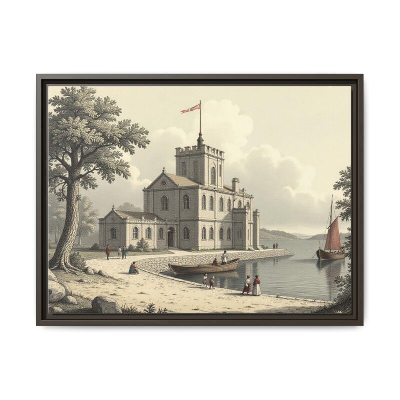 Framed Wall Art - 1820s in England Matte Canvas - Image 74