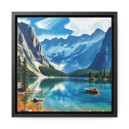 Canvas Wrap Mountain Lake Wall Art