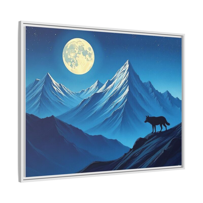 Canvas Wall Art: Moonlit Mountain Landscape - Image 111