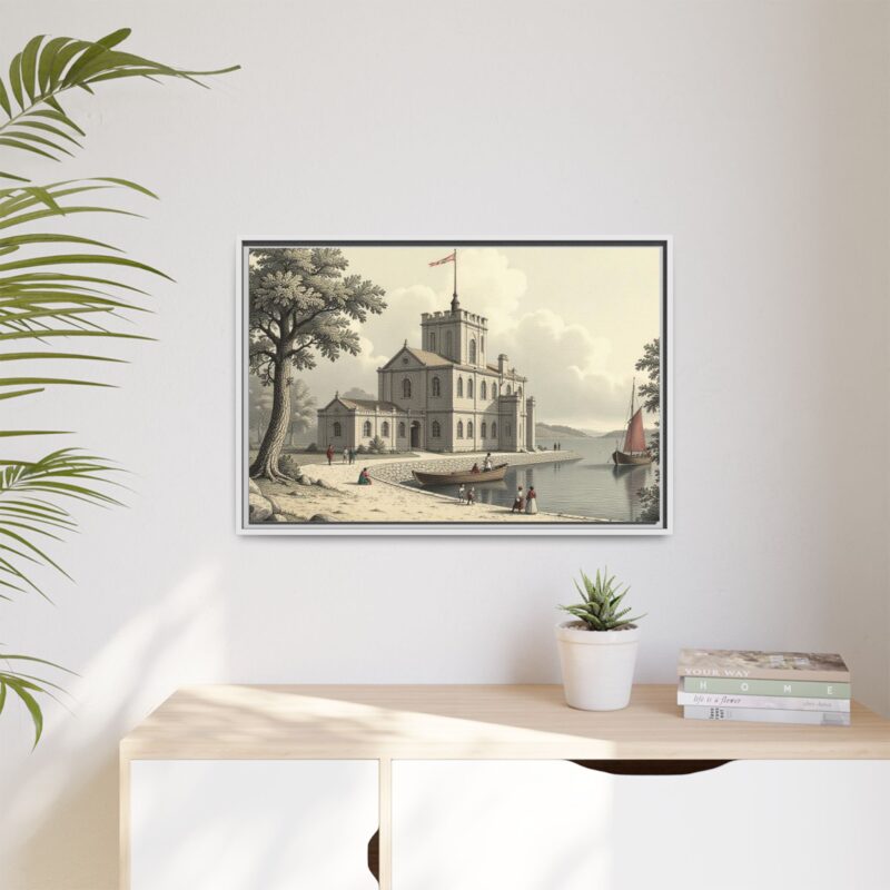 Framed Wall Art - 1820s in England Matte Canvas - Image 85