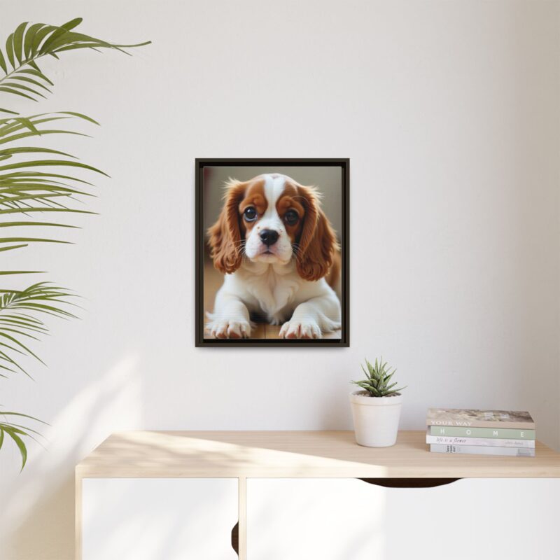 A beautifully detailed canvas print of a Cavalier King Charles Spaniel" - Image 68