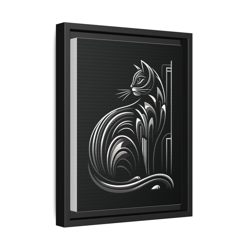 Unique and Eye-Catching: Black Cat Art Deco Wall Decor - Image 7