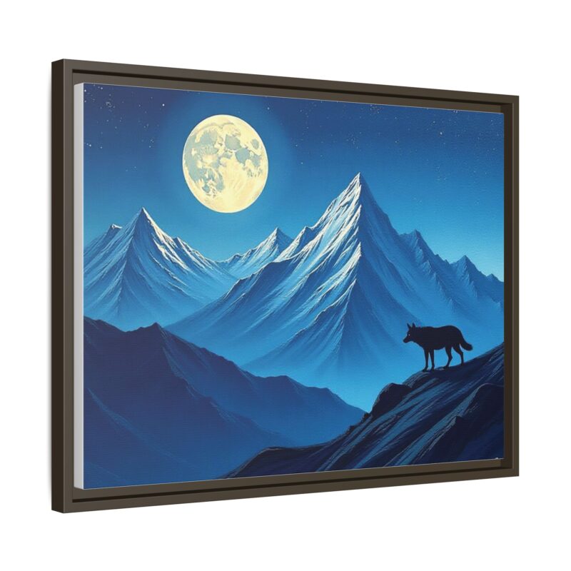 Canvas Wall Art: Moonlit Mountain Landscape - Image 75