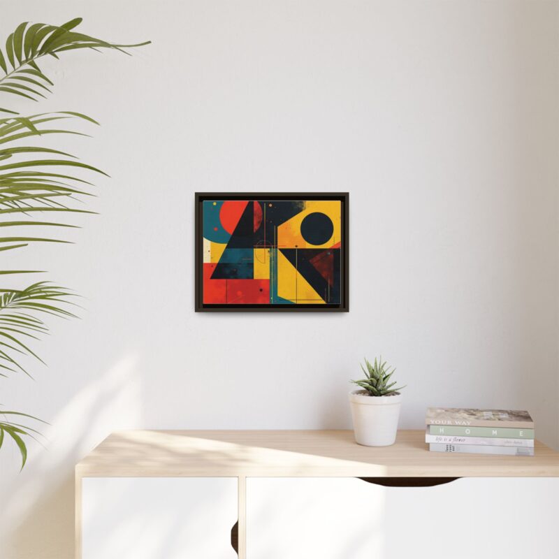 Matte Canvas, Framed Dynamic Geometry a striking abstract artwork - Image 60
