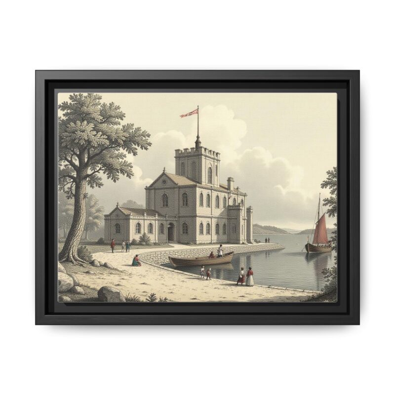 Framed Wall Art - 1820s in England Matte Canvas - Image 6