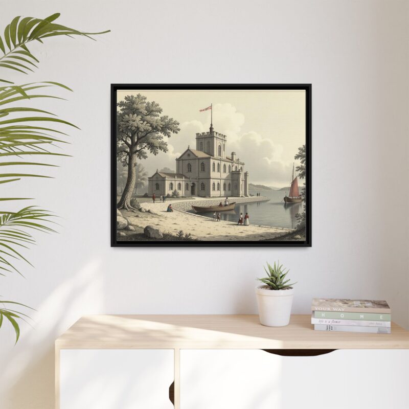 Framed Wall Art - 1820s in England Matte Canvas - Image 105