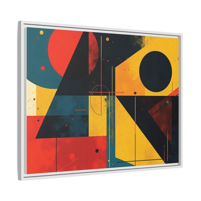 Matte Canvas, Framed Dynamic Geometry a striking abstract artwork - Image 102