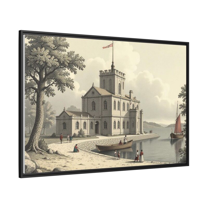 Framed Wall Art - 1820s in England Matte Canvas - Image 39