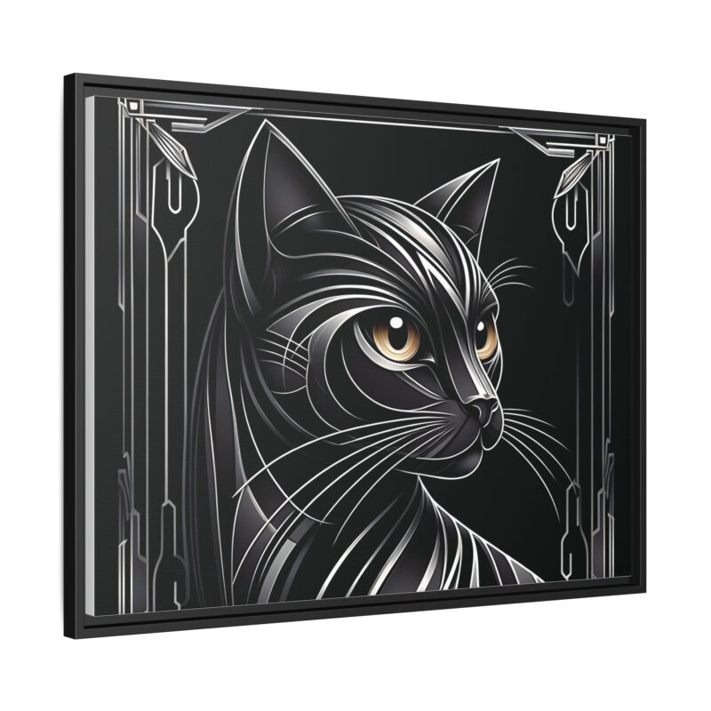 Glamorous Black Cat Art Deco Prints - Stylish and Dark Home Decor - Image 31