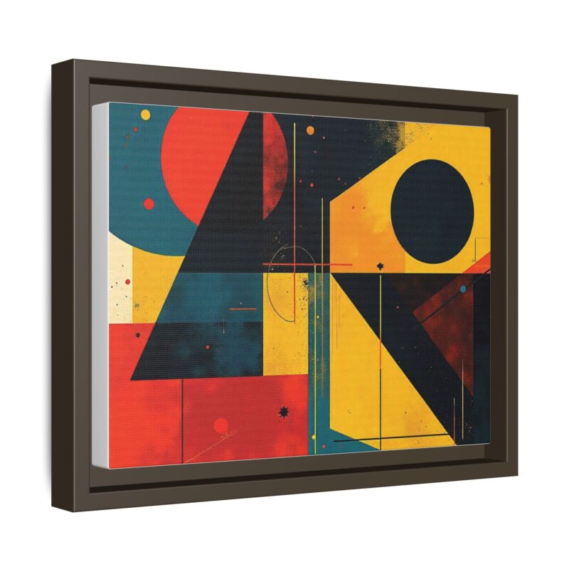 Matte Canvas, Framed Dynamic Geometry a striking abstract artwork - Image 43