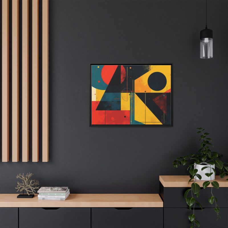 Matte Canvas, Framed Dynamic Geometry a striking abstract artwork - Image 29