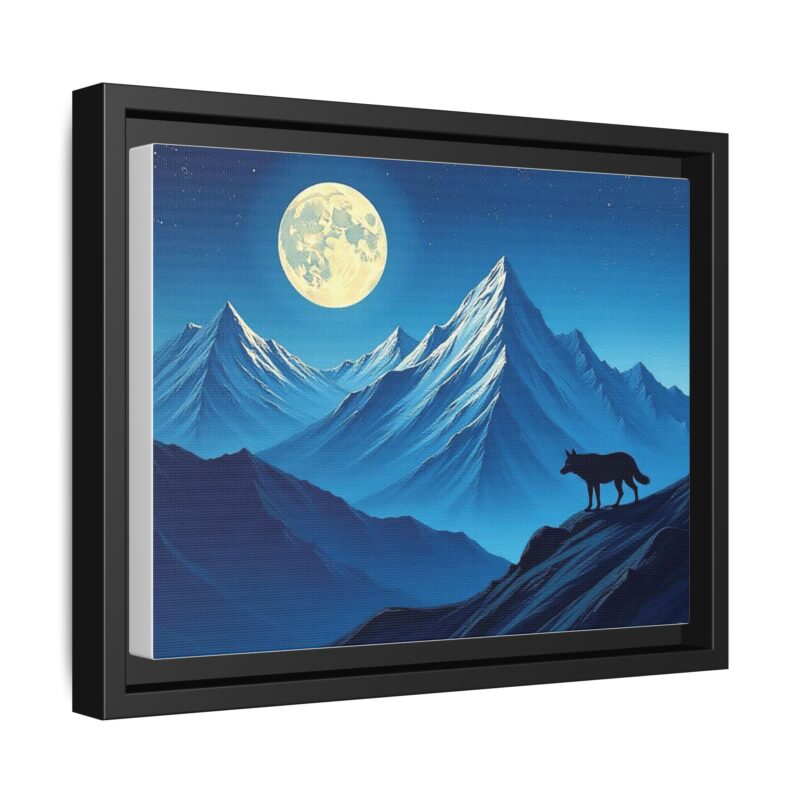 Canvas Wall Art: Moonlit Mountain Landscape - Image 7