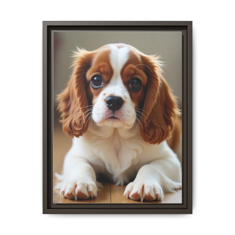 A beautifully detailed canvas print of a Cavalier King Charles Spaniel" - Image 58