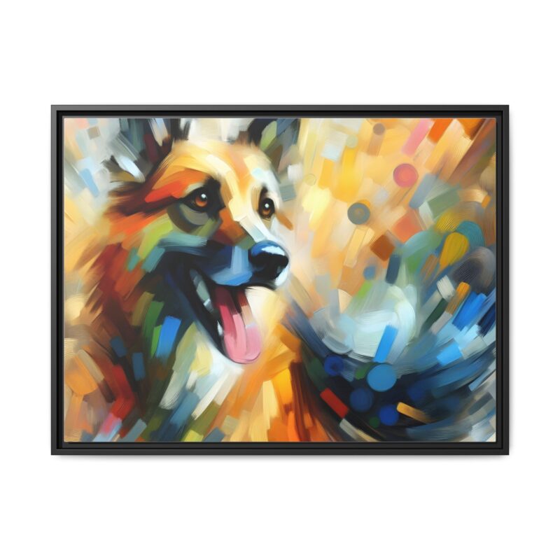 Abstract Dog Portrait Art - Unique Canvas for Pet Lovers - Image 30