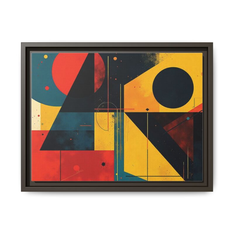 Matte Canvas, Framed Dynamic Geometry a striking abstract artwork - Image 58