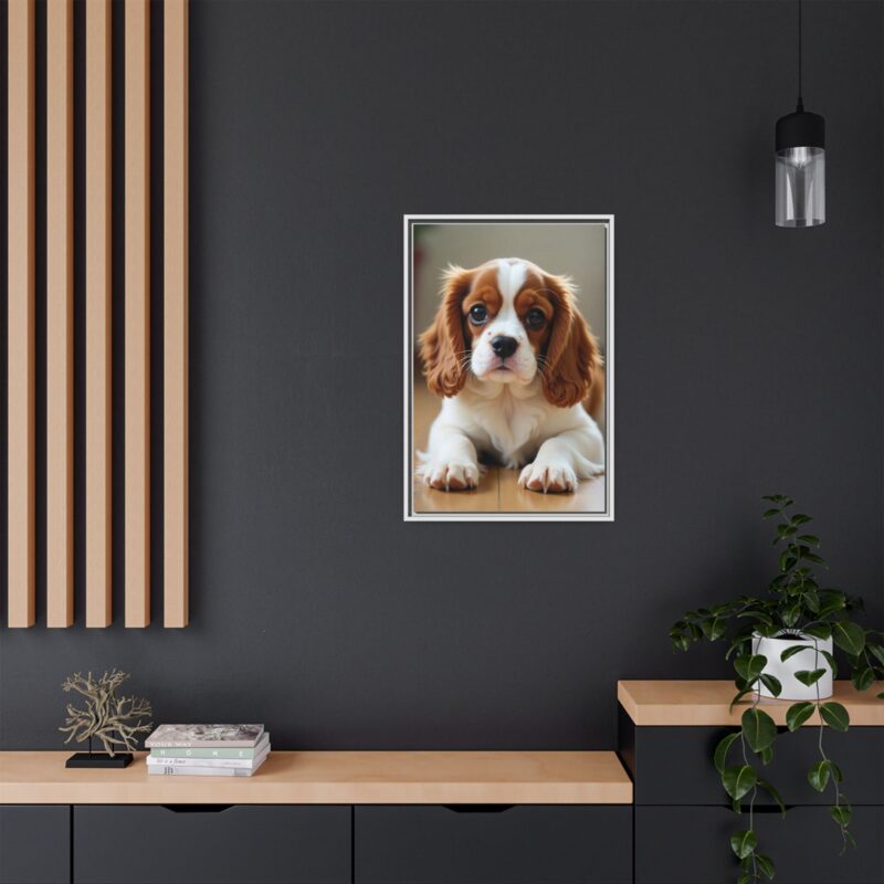 A beautifully detailed canvas print of a Cavalier King Charles Spaniel" - Image 85