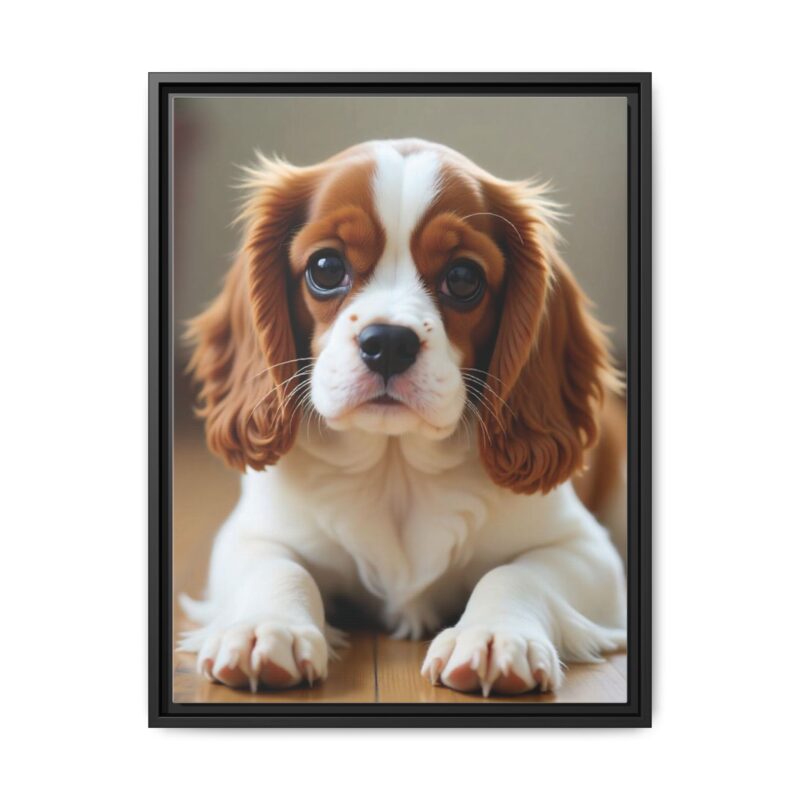 A beautifully detailed canvas print of a Cavalier King Charles Spaniel" - Image 22