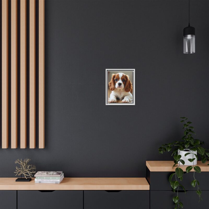 A beautifully detailed canvas print of a Cavalier King Charles Spaniel" - Image 53