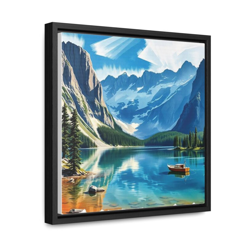 Canvas Wrap Mountain Lake Wall Art - Image 10