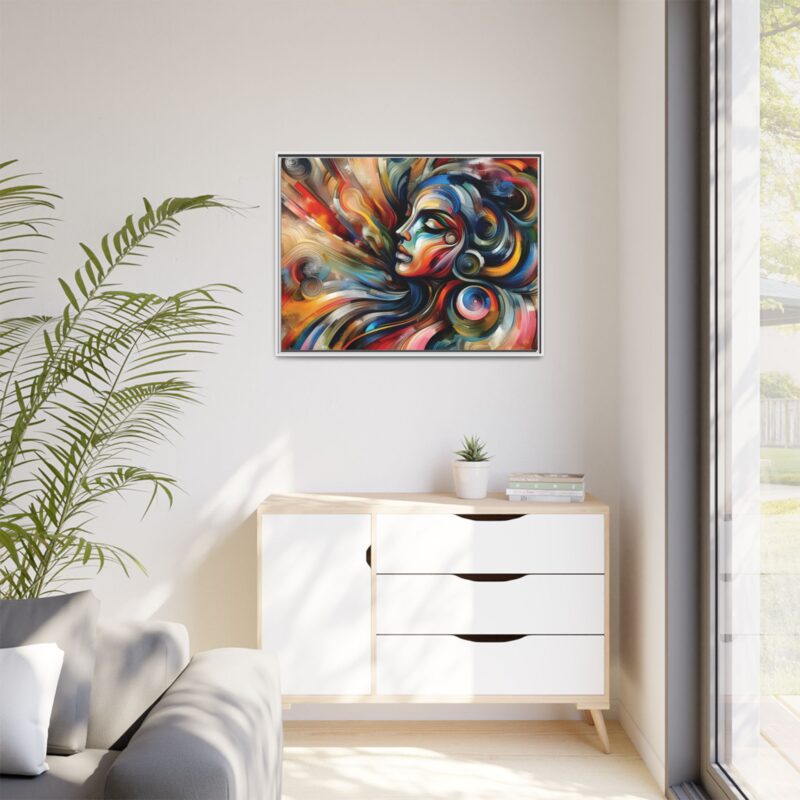Canvas Abstract Art of a Woman - Modern & Minimalist Wall Decor - Image 112