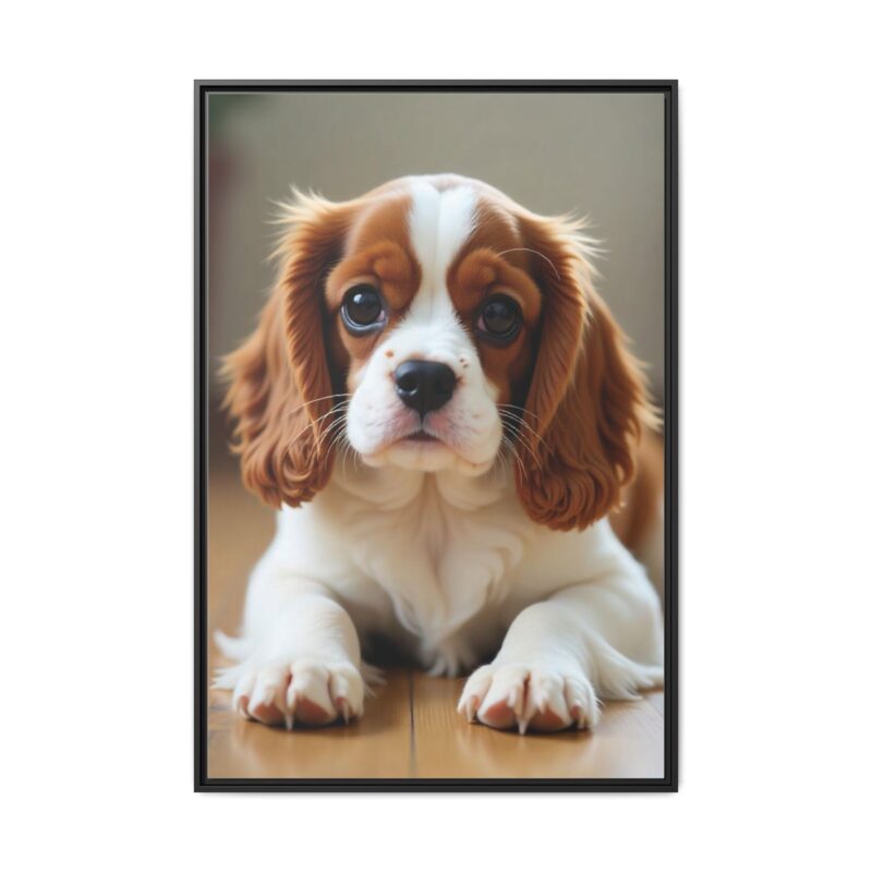 A beautifully detailed canvas print of a Cavalier King Charles Spaniel" - Image 2