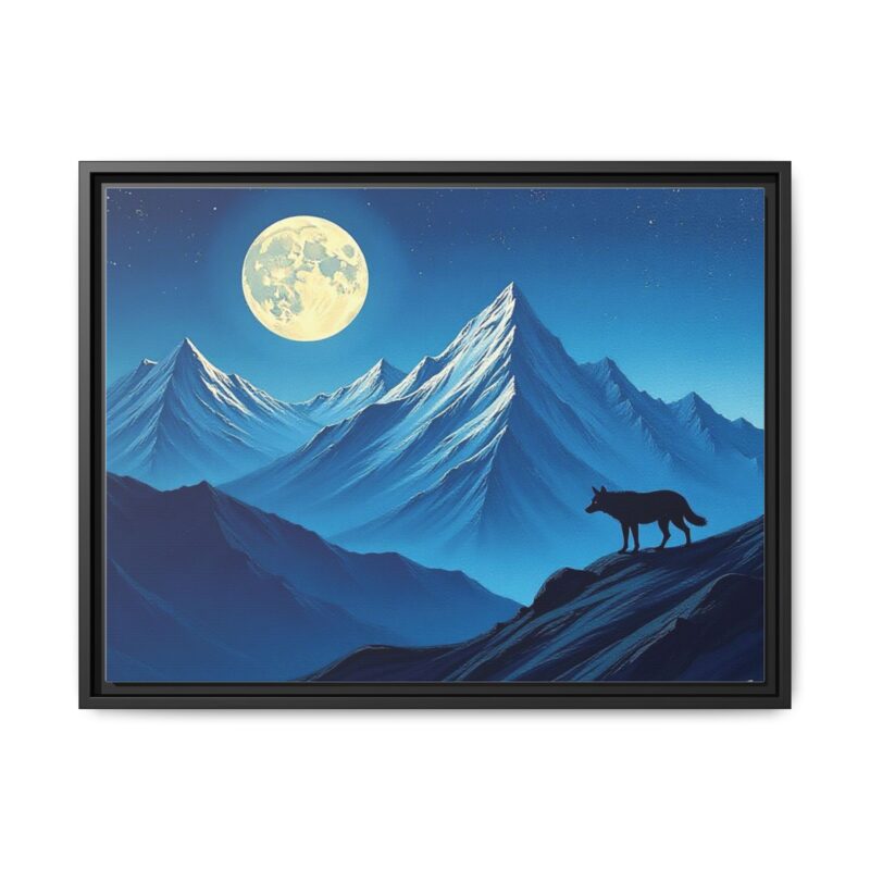 Canvas Wall Art: Moonlit Mountain Landscape - Image 22