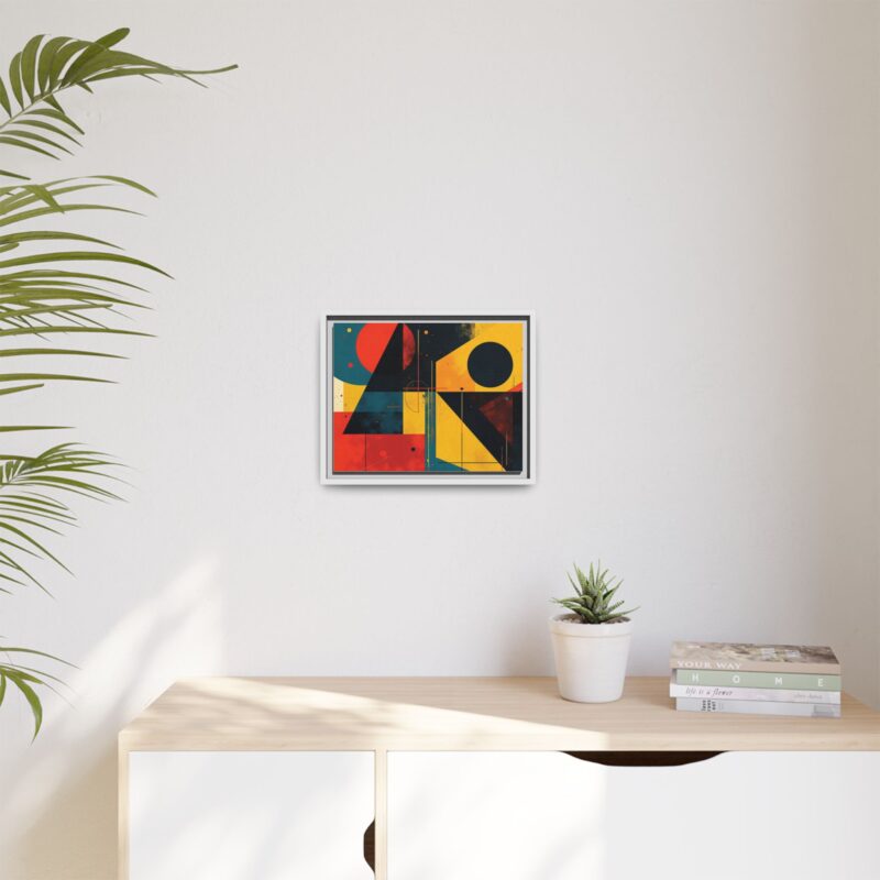 Matte Canvas, Framed Dynamic Geometry a striking abstract artwork - Image 56