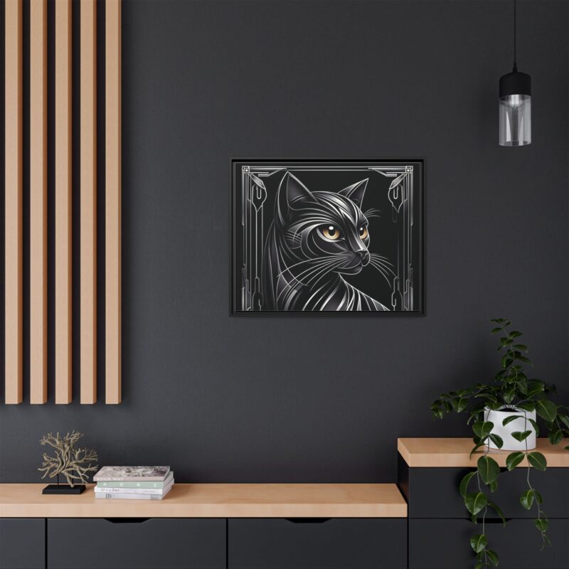 Glamorous Black Cat Art Deco Prints - Stylish and Dark Home Decor - Image 48