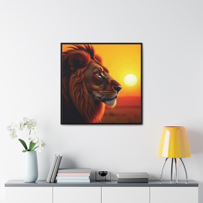 Canvas Wraps - Majestic Lion in Golden Sunset - Image 52