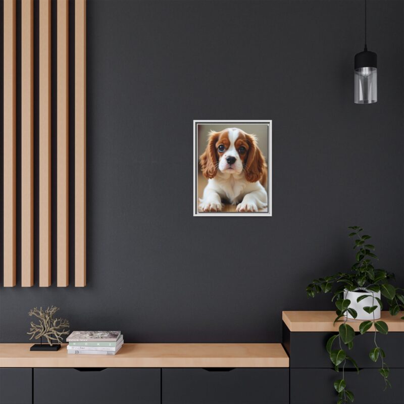 A beautifully detailed canvas print of a Cavalier King Charles Spaniel" - Image 69