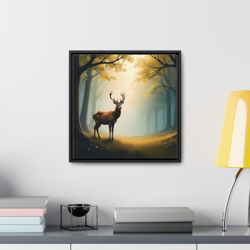 Canvas Wraps - Graceful Deer in Misty Forest Wall Art - Image 20