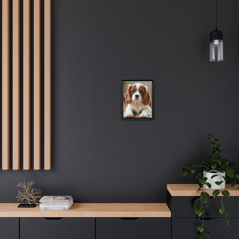 A beautifully detailed canvas print of a Cavalier King Charles Spaniel" - Image 9