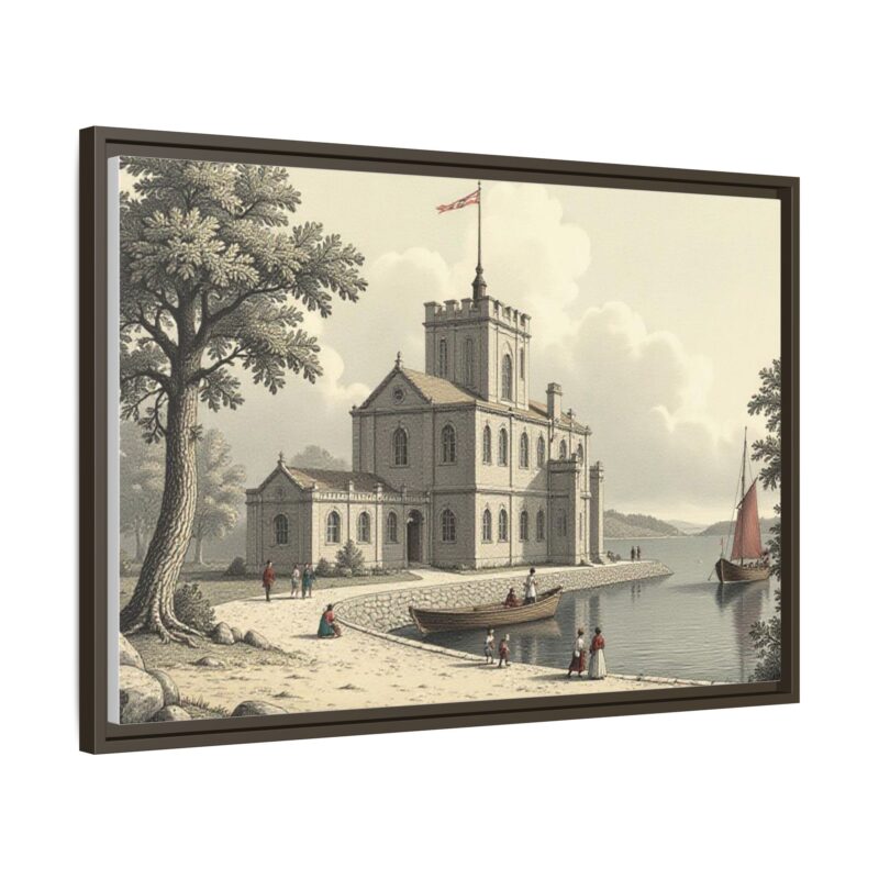 Framed Wall Art - 1820s in England Matte Canvas - Image 83