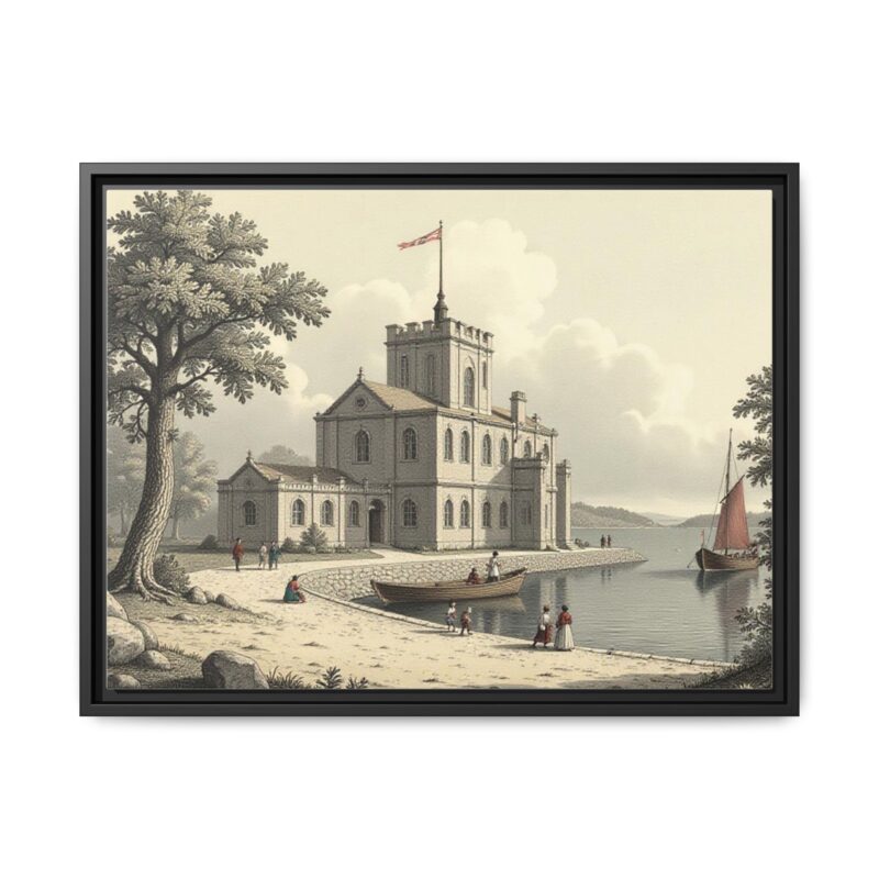 Framed Wall Art - 1820s in England Matte Canvas - Image 22