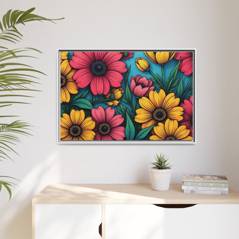 Matte Canvas, Framed Pop Garden - Image 104