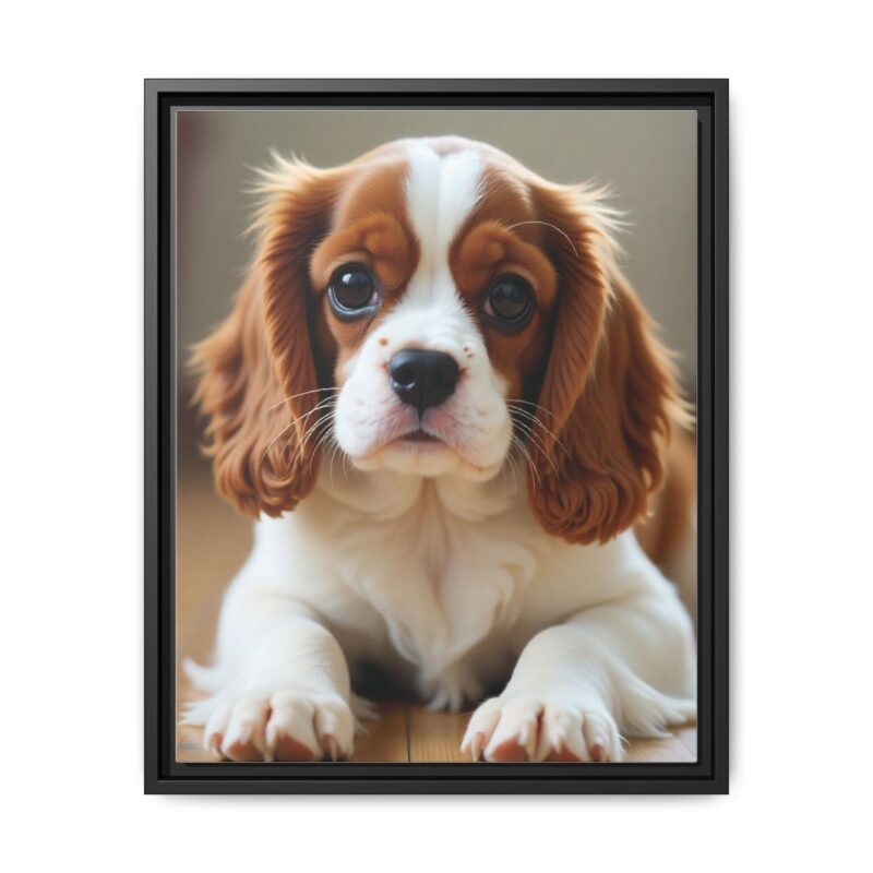 A beautifully detailed canvas print of a Cavalier King Charles Spaniel" - Image 18