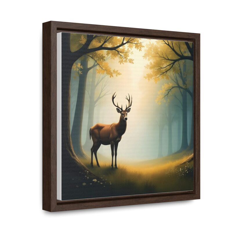 Canvas Wraps - Graceful Deer in Misty Forest Wall Art - Image 6