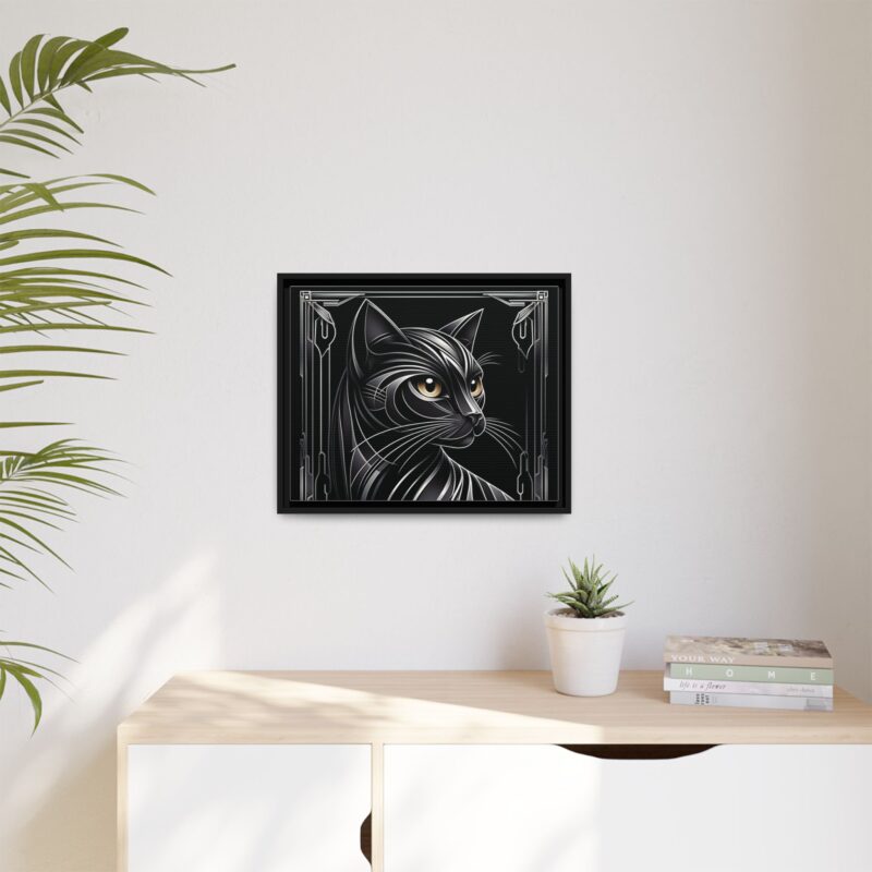 Glamorous Black Cat Art Deco Prints - Stylish and Dark Home Decor - Image 17