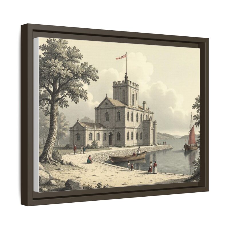 Framed Wall Art - 1820s in England Matte Canvas - Image 59