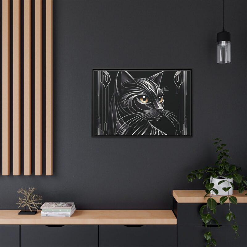 Glamorous Black Cat Art Deco Prints - Stylish and Dark Home Decor - Image 36