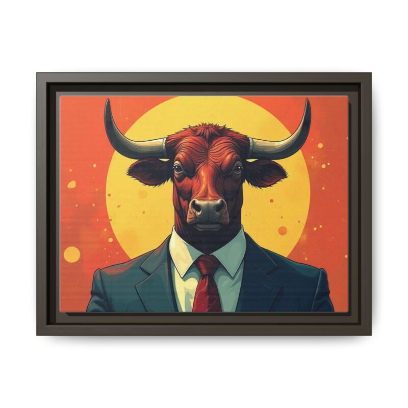 Matte Canvas, Framed Bullish Ambition - Image 38