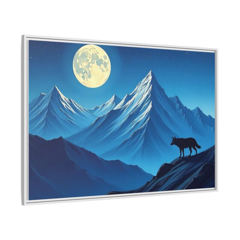 Canvas Wall Art: Moonlit Mountain Landscape - Image 119