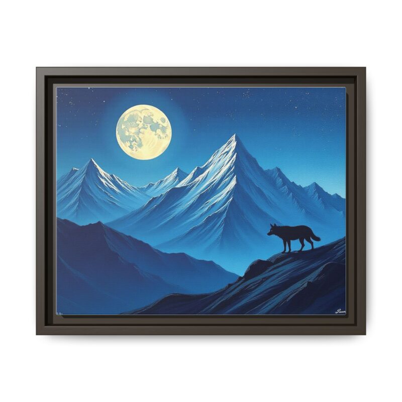Canvas Wall Art: Moonlit Mountain Landscape - Image 50