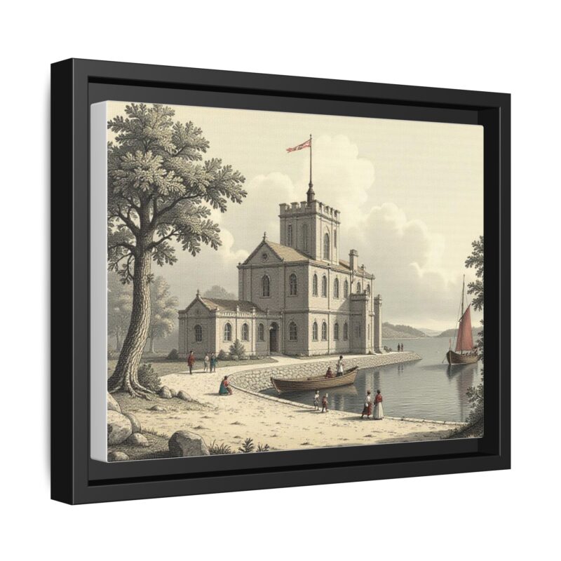 Framed Wall Art - 1820s in England Matte Canvas - Image 7